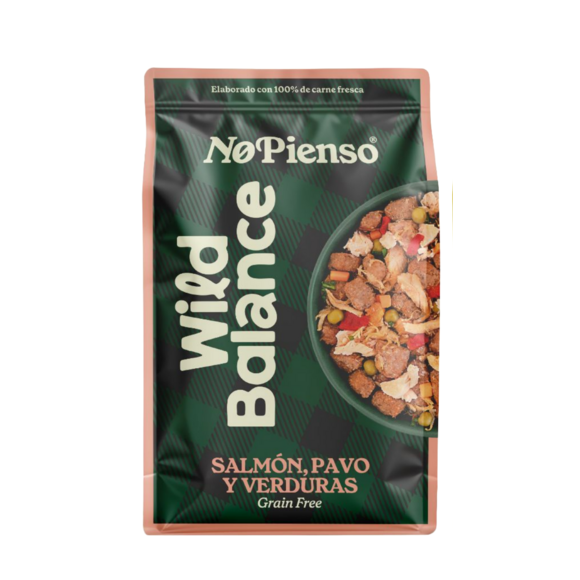 Envase de Salmón y pavo con verduras NoPienso
